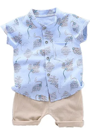 Stylecast Infant Boys Printed Shirt with Shorts