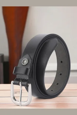 DressBerry Women Black Leather Formal Belt