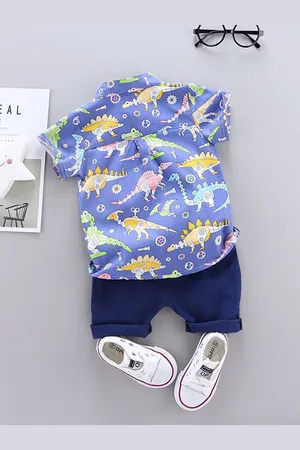 Stylecast Infant Boys Printed Shirt with Shorts