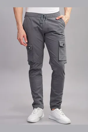 PAUL STREET Men Regular Fit Mid-Rise Smart Cargo Trousers