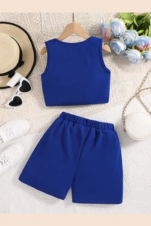 Stylecast Girls Blue Top with Shorts