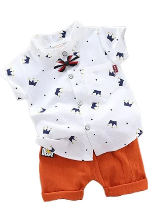 Stylecast Infant Boys Printed Shirt with Shorts
