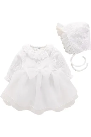 Stylecast Kids-Girls Self Design Dress Style Rompers Comes With A Cap