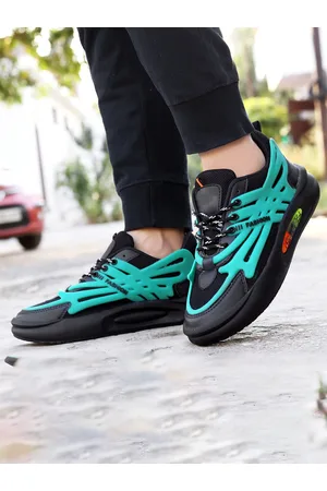 HERE&NOW Men Textured Lace-Up Running Shoes