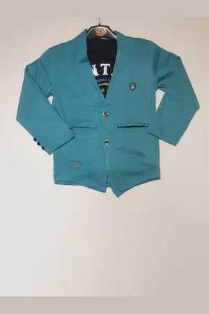 BAESD Boys V-Neck Single-Breasted Cotton Blazers With T-shirt