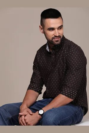 Nautica Men Slim Fit Pure Cotton Printed Casual Shirt