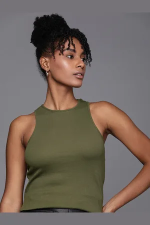 Boohoo Solid Sleeveless Tank Top