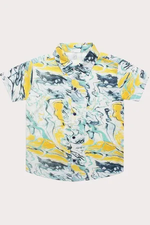Superminis Boys Relaxed Abstract Printed Casual Shirt