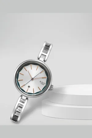 Titan Women Brass Dial & Stainless Steel Bracelet Style Straps Analogue Watch 2683SM01
