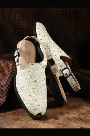 House of Pataudi Men Embellished Shoe-Stype Sandals