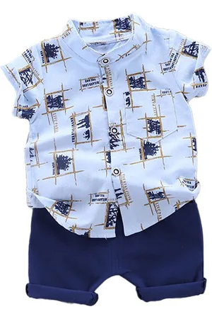 Stylecast Boys Printed Shirt With Shorts Clothing Set