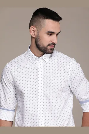 Nautica Slim Fit Geometric Printed Casual Shirt