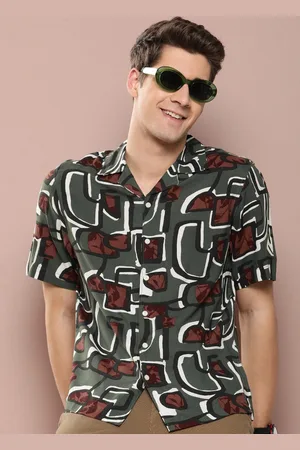 HARVARD Men Abstract Printed Casual Shirt