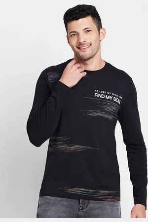 Being Human Typography Printed Round Neck Long Sleeves Regular T-shirt
