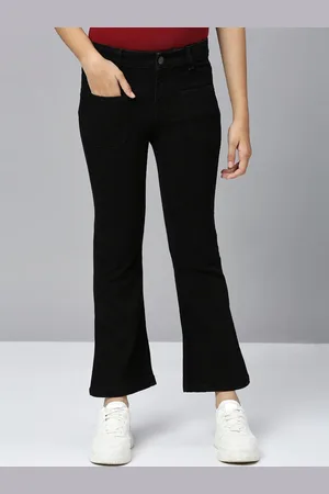 Justice Girls Slim Fit Clean Look Mid-Rise Stretchable Jeans