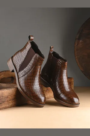 San Frissco Women Textured Block-Heeled Chelsea Boots