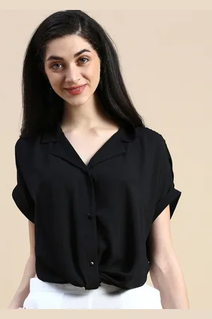 De Moza Spread Collar Short Sleeves Casual Shirt