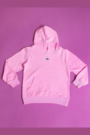 HOOP Girls Embroidered Hooded Pullover Sweatshirt