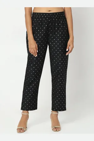 Ethnicity Women Geometric Printed Mid Rise Trousers