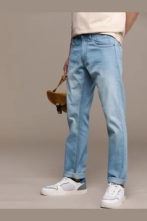 WROGN Men Straight Fit Light Fade Stretchable Jeans