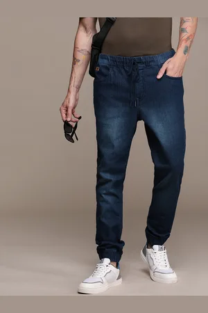WROGN Men Straight Fit Light Fade Stretchable Jeans