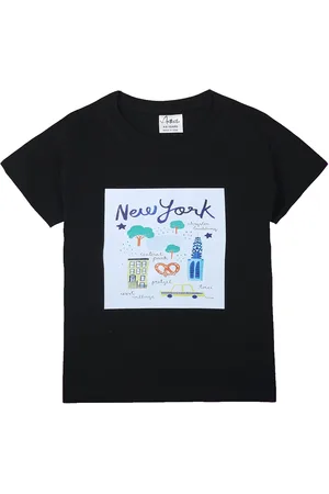 Anthrilo Boys Typography Printed Applique T-shirt