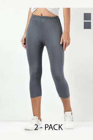 BAESD Women Pack Of 2 High Rise Slim Fit Capris