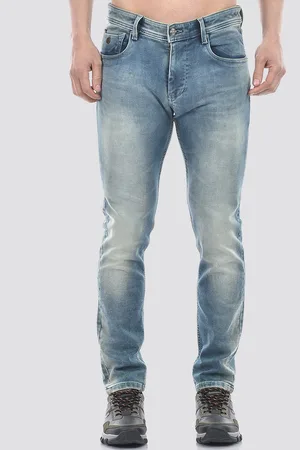 NUMERO UNO Men Solid Slim Fit Mid-Rise Heavy Fade Stretchable Jeans