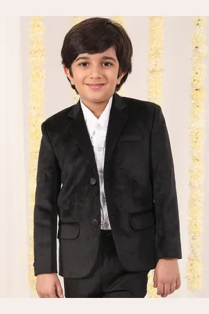 Vastramay Boys Slim-Fit Single-Breasted Blazer
