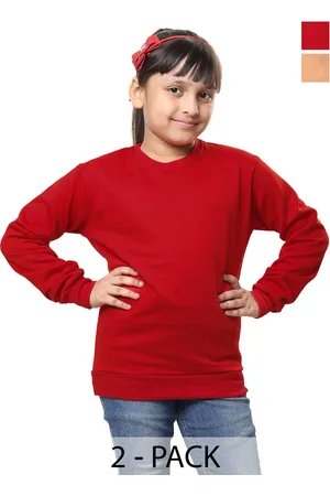 BAESD Girls Pack Of 2 Fleece Pullover Sweatshirts