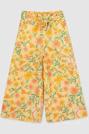 Max Collection Girls Floral Printed Culottes Trousers