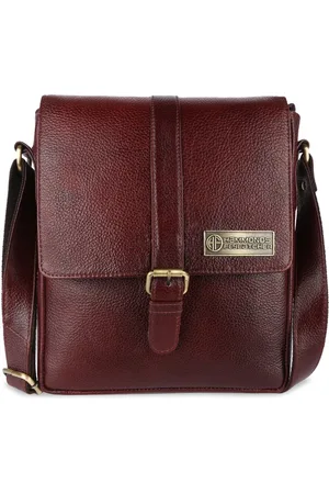 HAMMONDS FLYCATCHER Textured Leather Structured Sling Bag