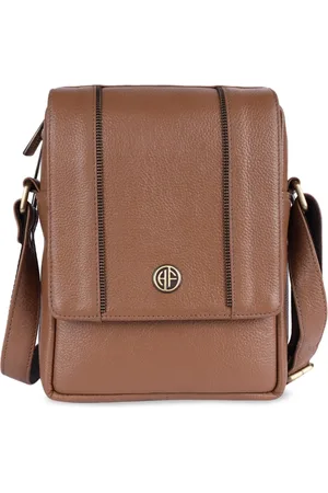 HAMMONDS FLYCATCHER Textured Leather Structured Sling Bag