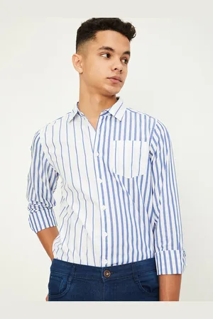 Max Collection Boys Opaque Striped Casual Shirt