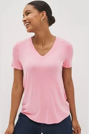 Color Capital Pack of 3 V-Neck Short Sleeve Top
