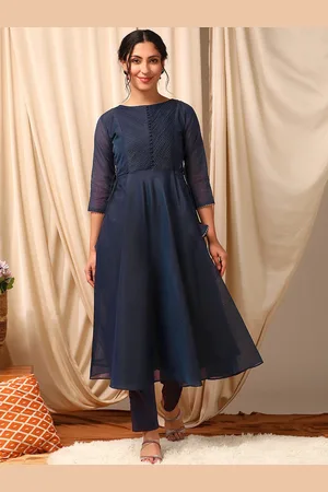 Inddus Boat Neck Anarkali Kurta