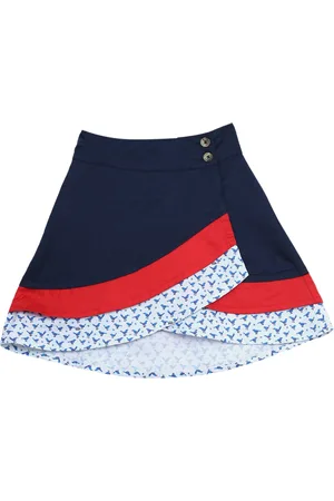Elle Girls Multicoloured Flared Wrap Skirt