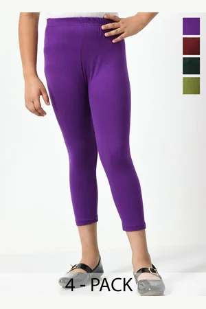 BAESD Girls Pack Of 4 Skinny Fit Capris