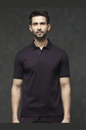 RARE RABBIT Men Dafo Polo Collars Cotton Slim Fit T-Shirt