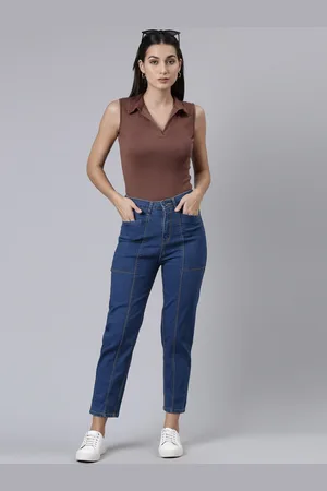 ZHEIA Women Blue Medium Shade Relaxed Fit Jeans