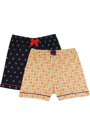 BodyCare Girls Pack of 2 Floral Printed Cotton Shorts