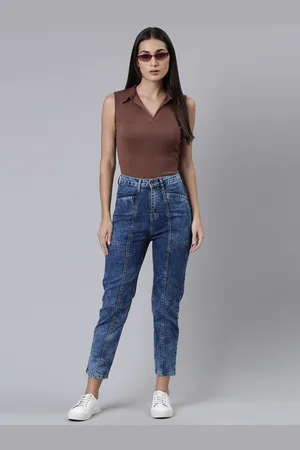 ZHEIA Women Blue Light Fade Relaxed Fit Jeans