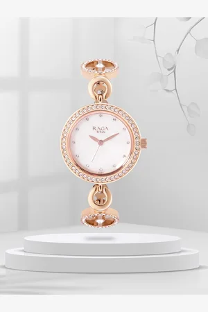 Titan Women Embellished Detail Bracelet Style Straps Analogue Watch NR2539WM03