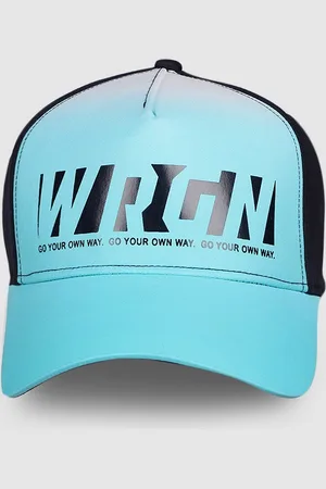 WROGN Unisex Blue & Black Printed Baseball Cap