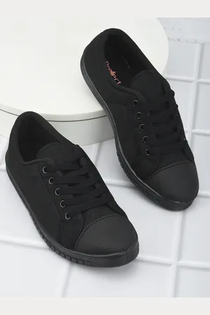 Liberty Boys Black Textured Sneakers