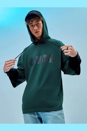 Bewakoof No Mad Typography Oversized Hoodie