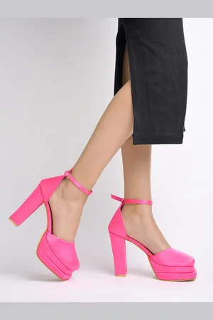 Shoetopia Round Toe Platform Heels