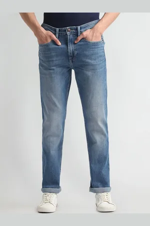 Ralph Lauren Men Harold Slim Straight Fit Mid-Rise Stretchable Jeans