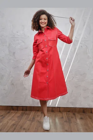 ATHENA Denim Shirt Dress