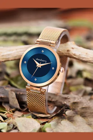 Dressberry blue analog watch best sale